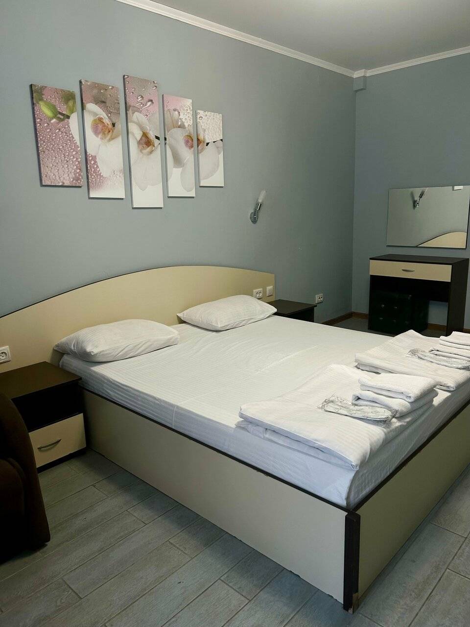 Двухместный номер с 1 кроватью и балконом